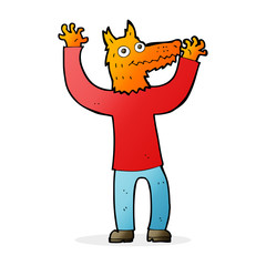 cartoon fox man