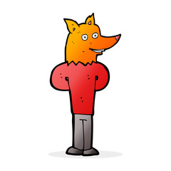 cartoon fox man