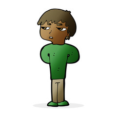 cartoon antisocial boy
