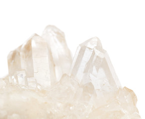 cluster of small quartz crystals