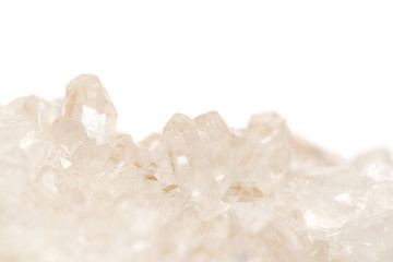 cluster of small quartz crystals - obrazy, fototapety, plakaty
