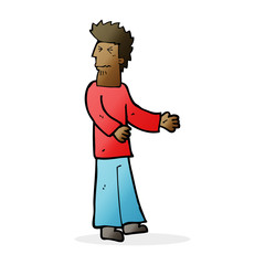 cartoon disgusted man