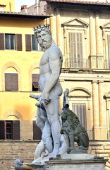 The statue of Neptune in Florence, Italy