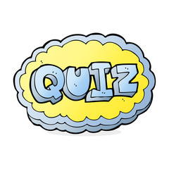 cartoon quiz sign