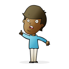 cartoon man asking question