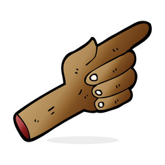 cartoon pointing hand