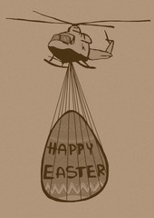 Easter helicopter vintage