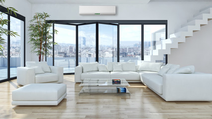 Soggiorno con aria condizionata