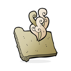 cartoon hot toast