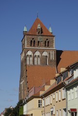 Fototapeta premium Turm der St. Marienkirche, Greifswald