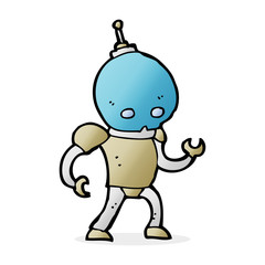 cartoon alien robot
