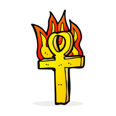 cartoon ankh symbol