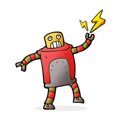cartoon robot