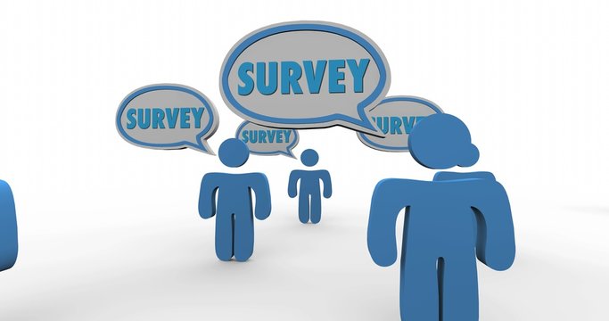 Survey People Responding Speech Bubbles 4K