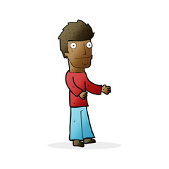 cartoon confused man