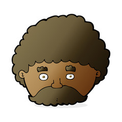 cartoon man with mustache