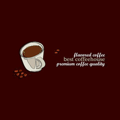 coffee cup design background