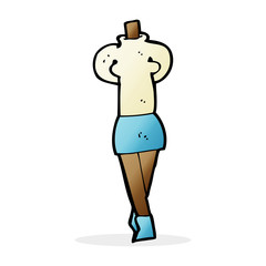 cartoon female body (mix and match cartoons or add own photos)