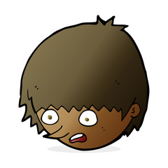 cartoon stressed face