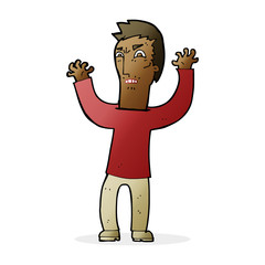 cartoon angry man