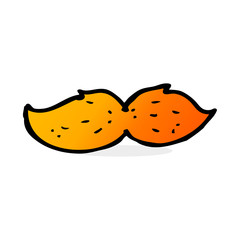 cartoon ginger mustache