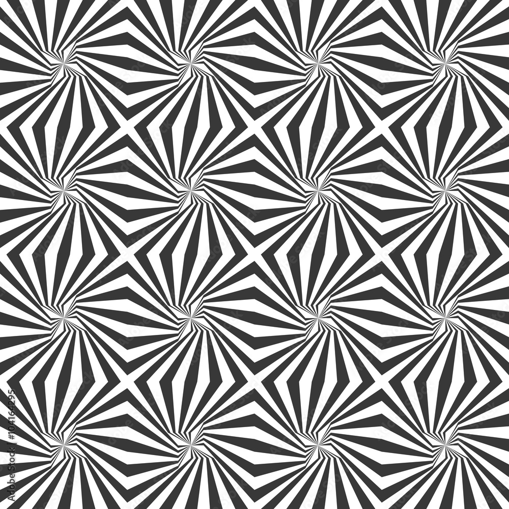 Poster monochrome seamless rotated stripe pattern
