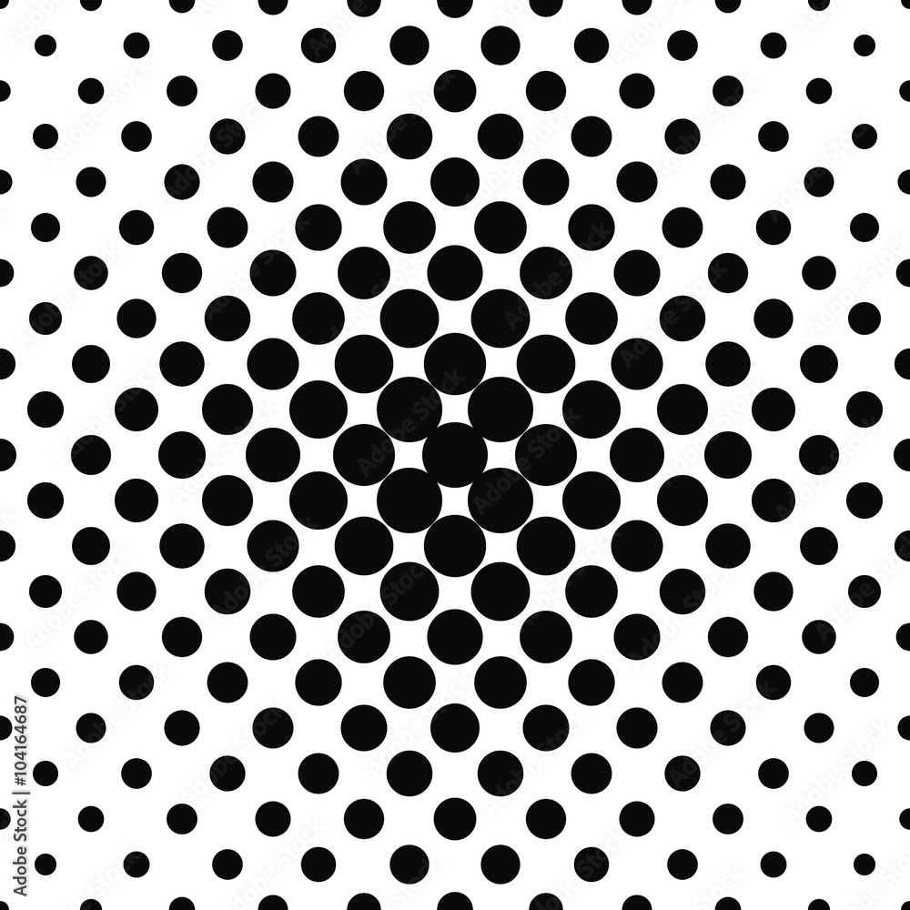 Poster simple monochrome repeating dotted pattern