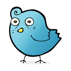 funny cartoon bird