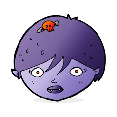 cartoon vampire face