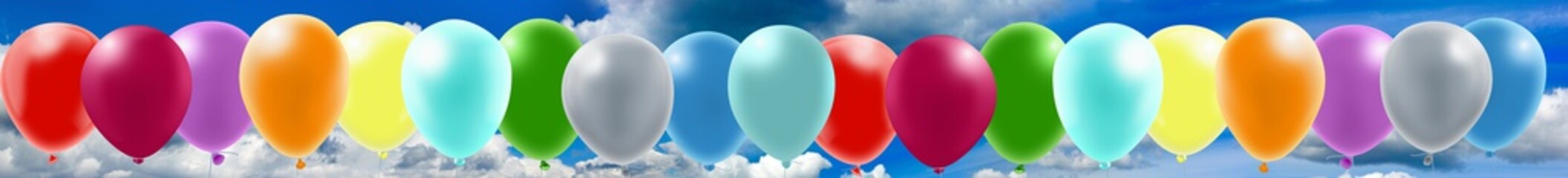 image of many colored balloons in the sky