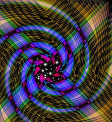 bright abstract illustration close up