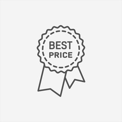 Best price guarantee label icon. 