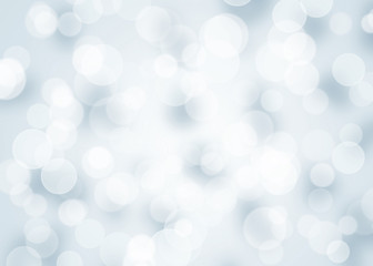 abstract background blue bokeh circles for Christmas background
