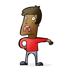 cartoon complaining man