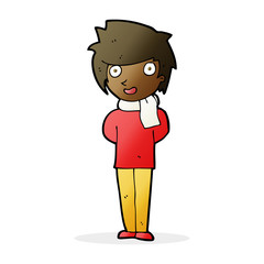 cartoon friendly man