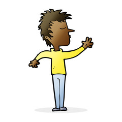 cartoon dismissive man