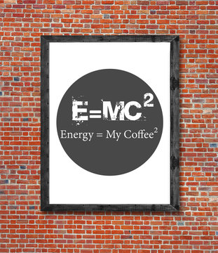Energy and my coffee written in picture frame