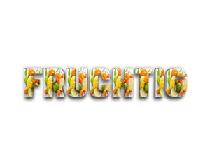 Fruchtig 3d wort
