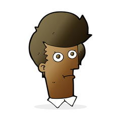 cartoon staring face