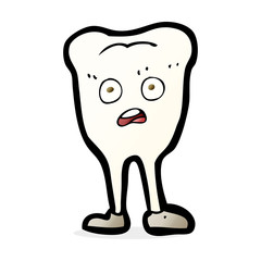 cartoon yellowing  tooth