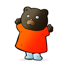 funny cartoon black bear