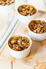 Tasty Dessert from Coconut Milk, Almonds and Honey