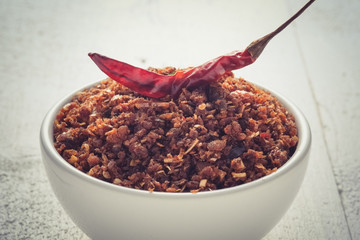 chili paste thai food ,made from grilled fish