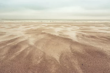Papier Peint photo Lavable Côte dunes de sable sur la mer du Nord