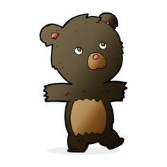 cartoon cute black bear