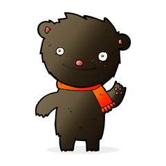 cartoon cute black bear