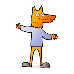 cartoon fox man