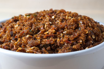 chili paste thai food ,made from grilled fish