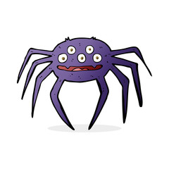 cartoon halloween spider