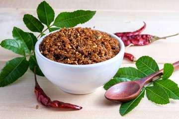 chili paste thai food ,made from grilled fish